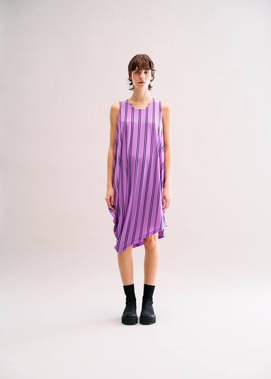 STRIPE DRAPE JERSEY、ウィメンズ_ワンピース、着用画像1
