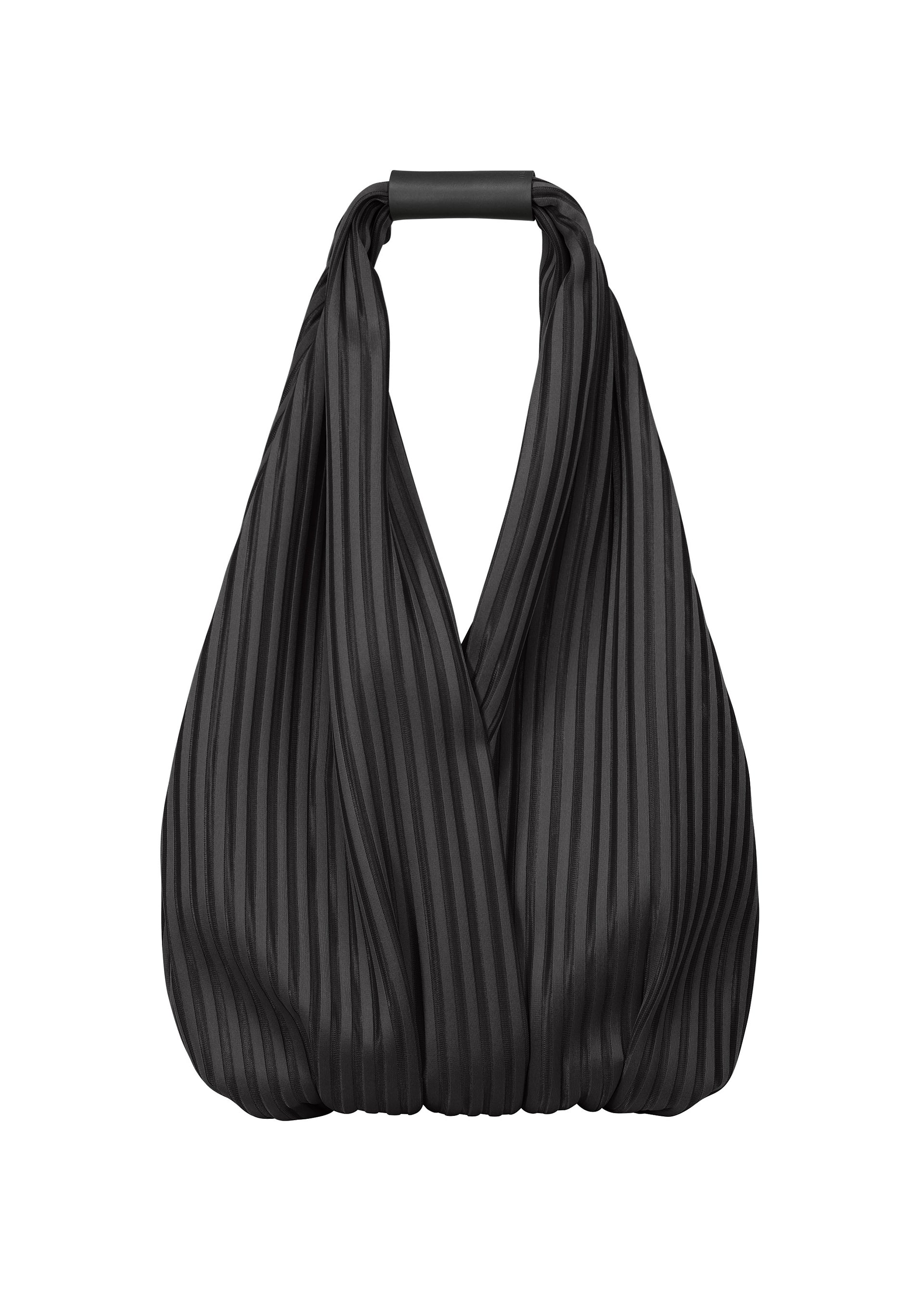 イッセイミヤケ PLEATS PLEASE LINEAR KNIT BAG 黒