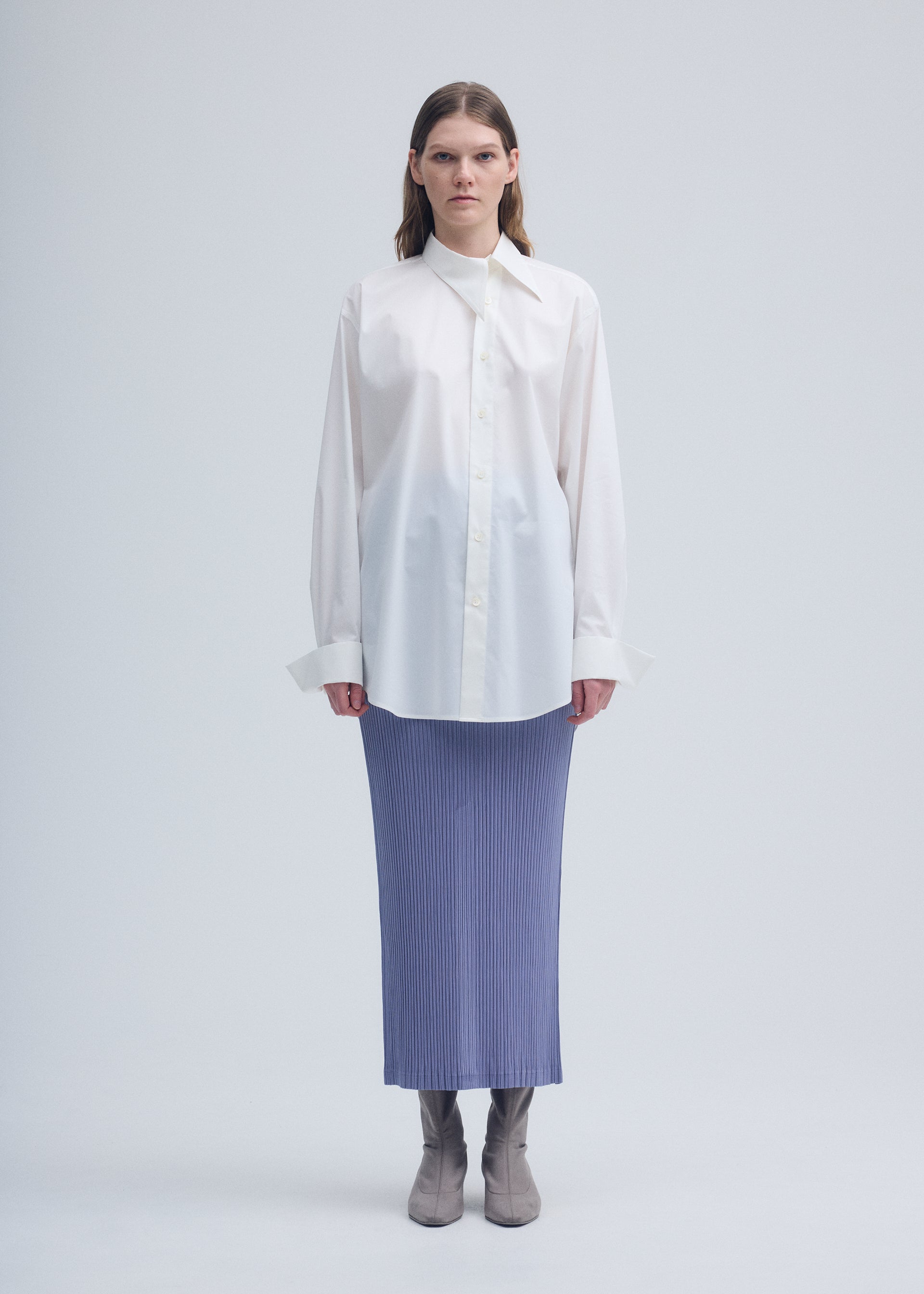 ISSEY MIYAKE HATCHING BOTTOMSプリーツロングスカート
