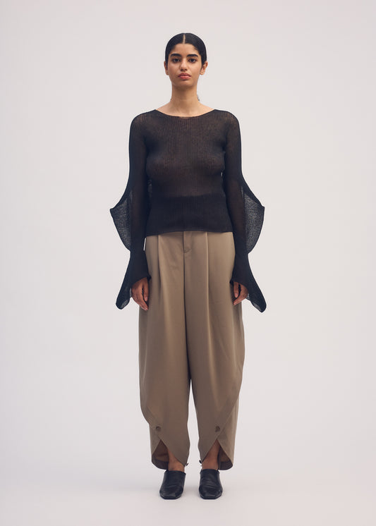 ROUND PANTS、ウィメンズ_パンツ、着用画像1