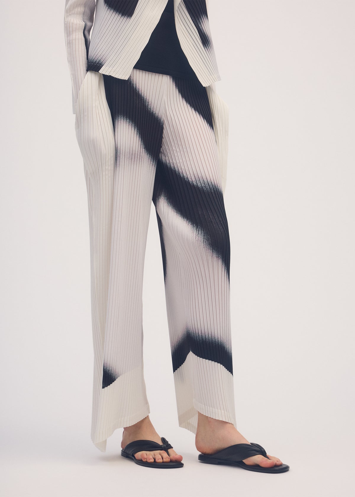 SHADOW STUDY PLEATS、ウィメンズ_パンツ、着用画像2