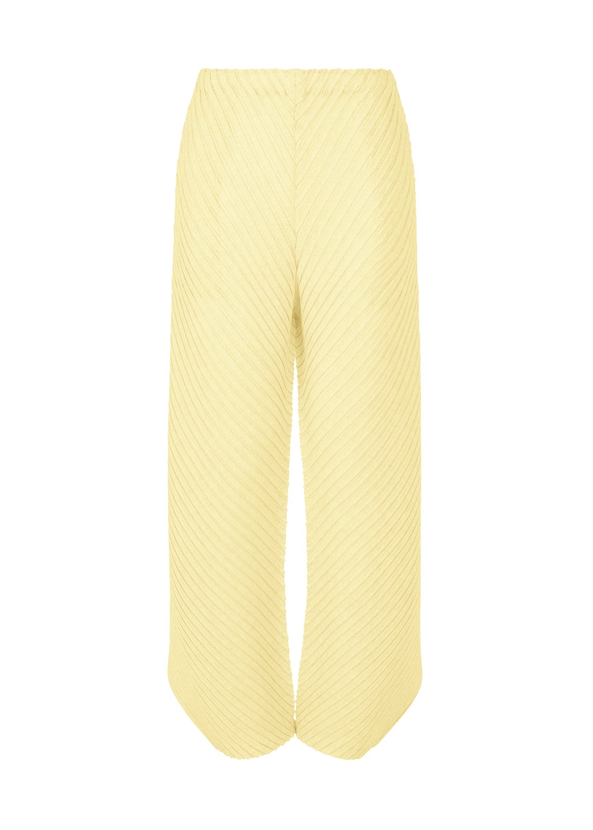 SHEER LINEN LIKE PLEATS、ウィメンズ_パンツ、イエロー