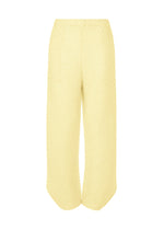 SHEER LINEN LIKE PLEATS、ウィメンズ_パンツ、イエロー