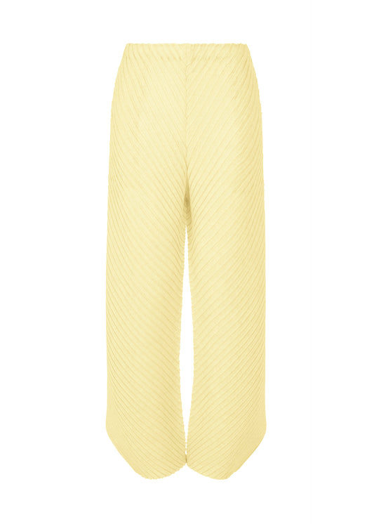 SHEER LINEN LIKE PLEATS、ウィメンズ_パンツ、イエロー