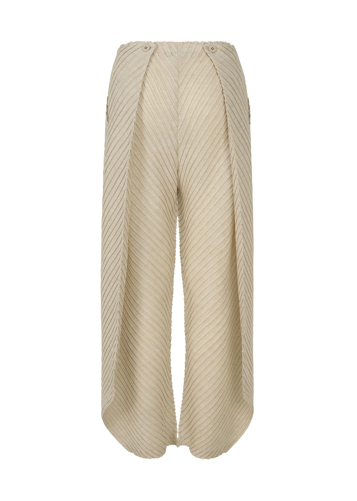 SHEER LINEN LIKE PLEATS、ウィメンズ_パンツ、ディテール画像1