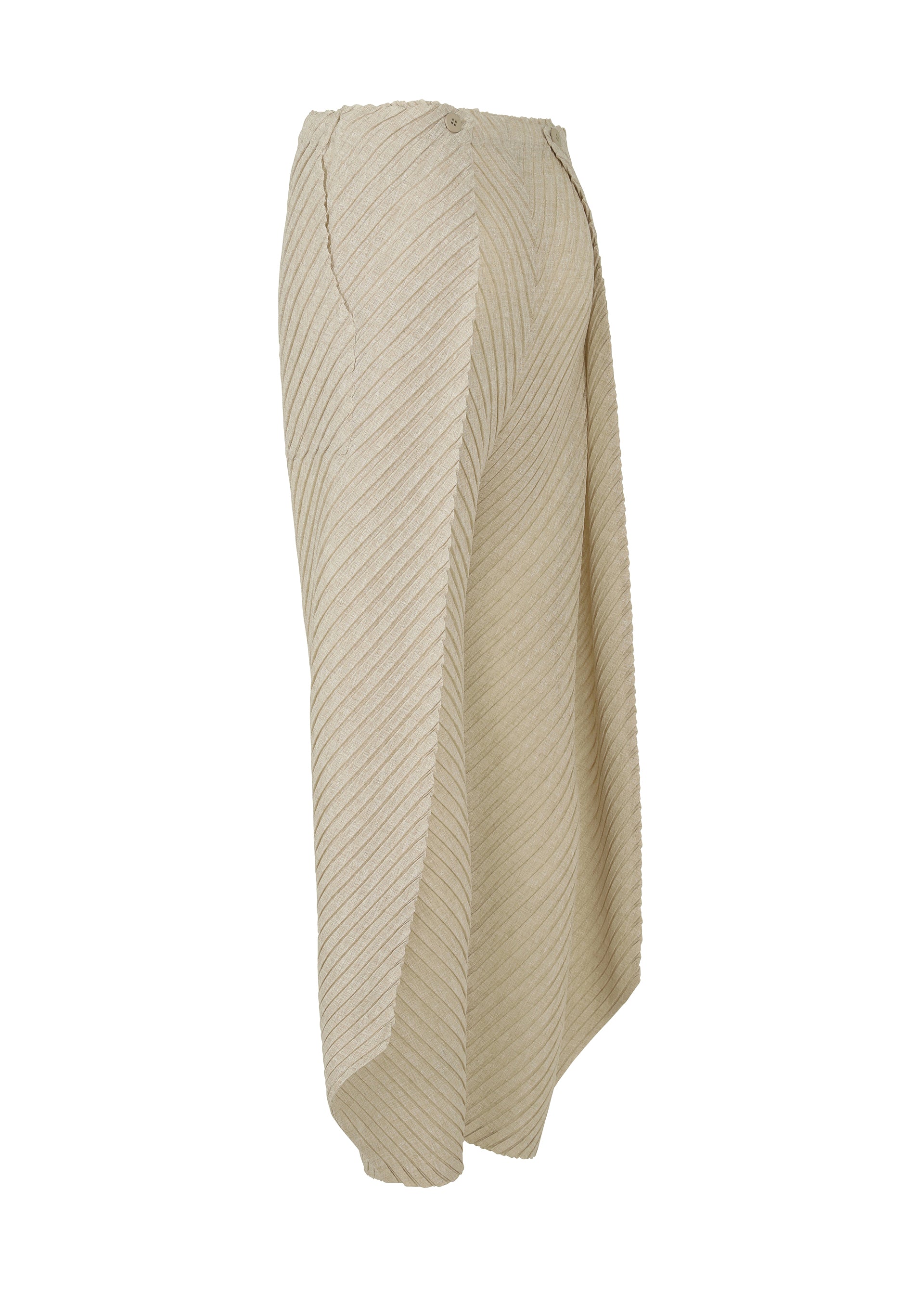 SHEER LINEN LIKE PLEATS、ウィメンズ_パンツ、ディテール画像2