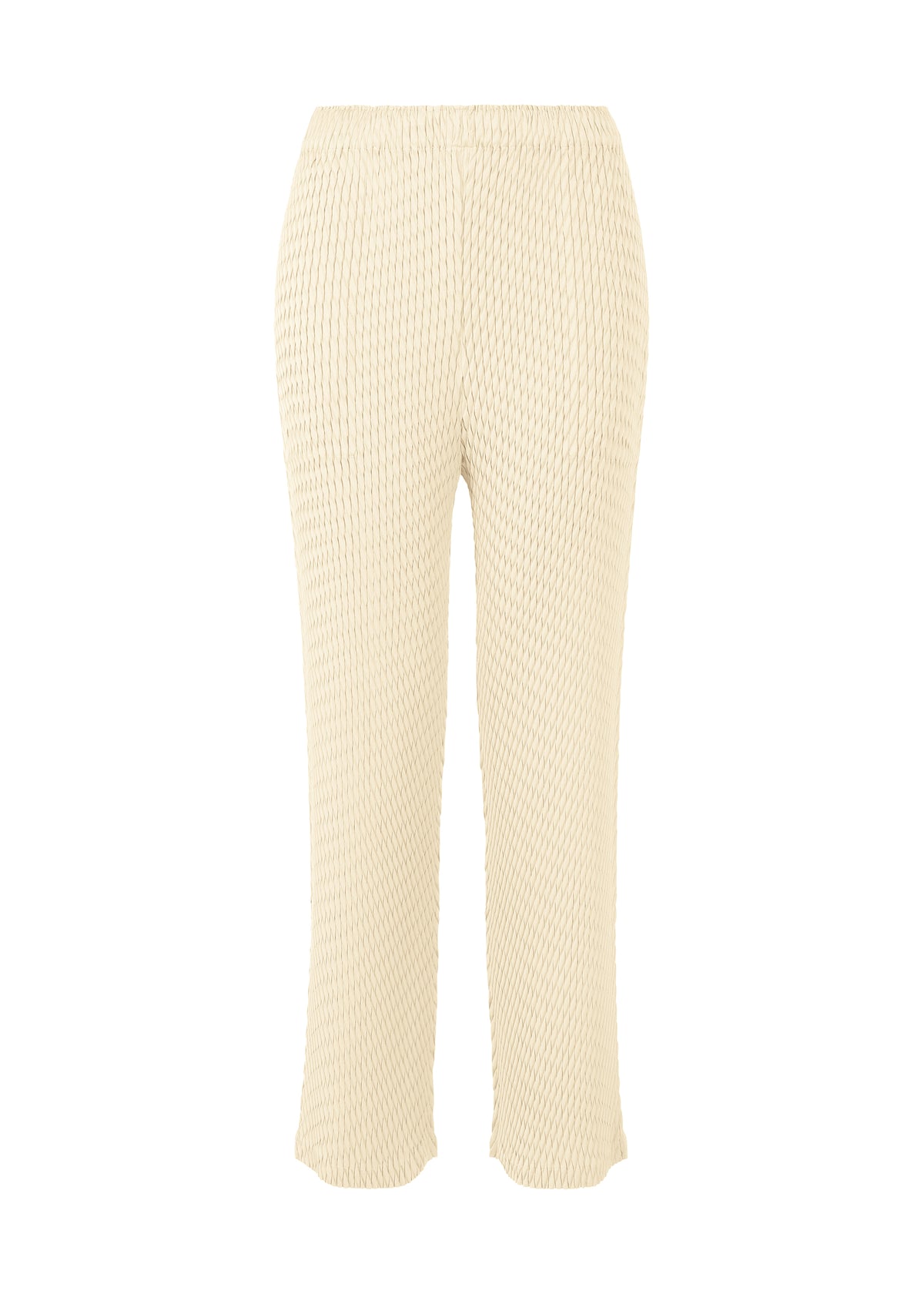 SLEEK PLEATS、ウィメンズ_パンツ、ホワイト