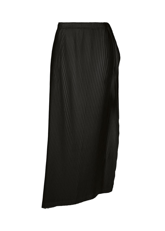 SHADOW STUDY PLEATS SOLID、ウィメンズ_スカート、ブラック