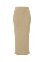 RHOMBUS PLEATS、ウィメンズ_スカート、ベージュ