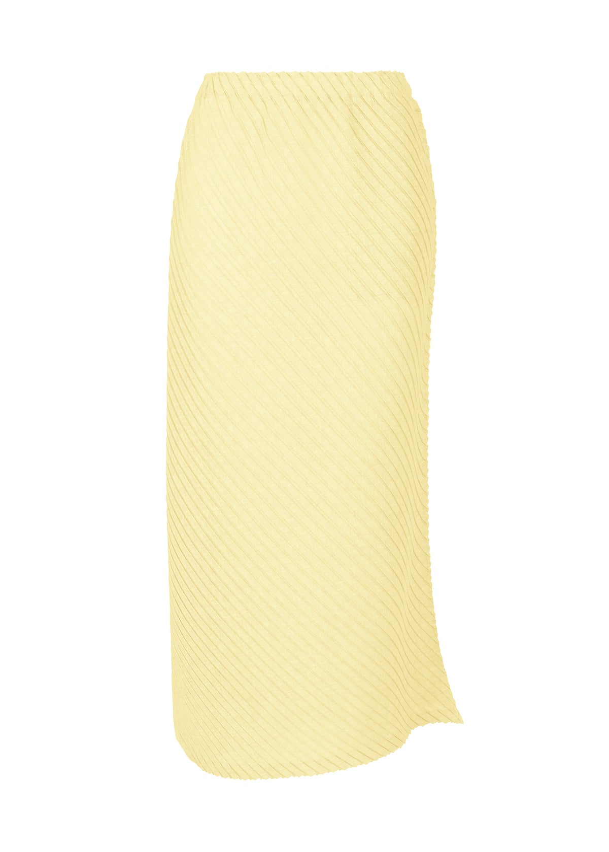 SHEER LINEN LIKE PLEATS、ウィメンズ_スカート、イエロー