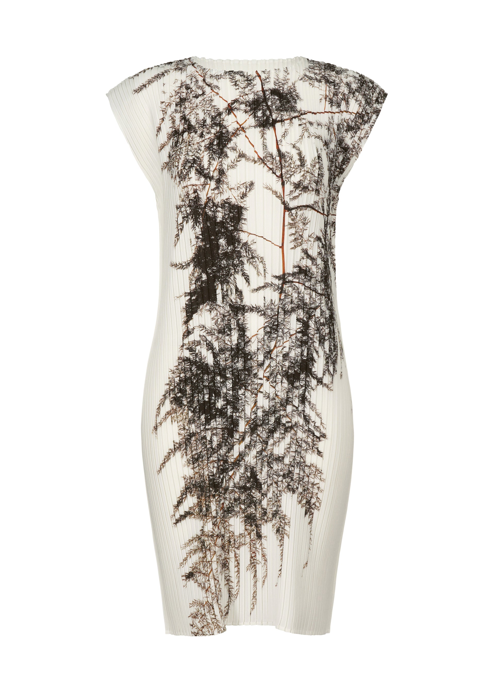 PRESSED FLORA PLEATS、ウィメンズ_ワンピース、ホワイト