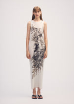 PRESSED FLORA PLEATS、ウィメンズ_ワンピース、着用画像1