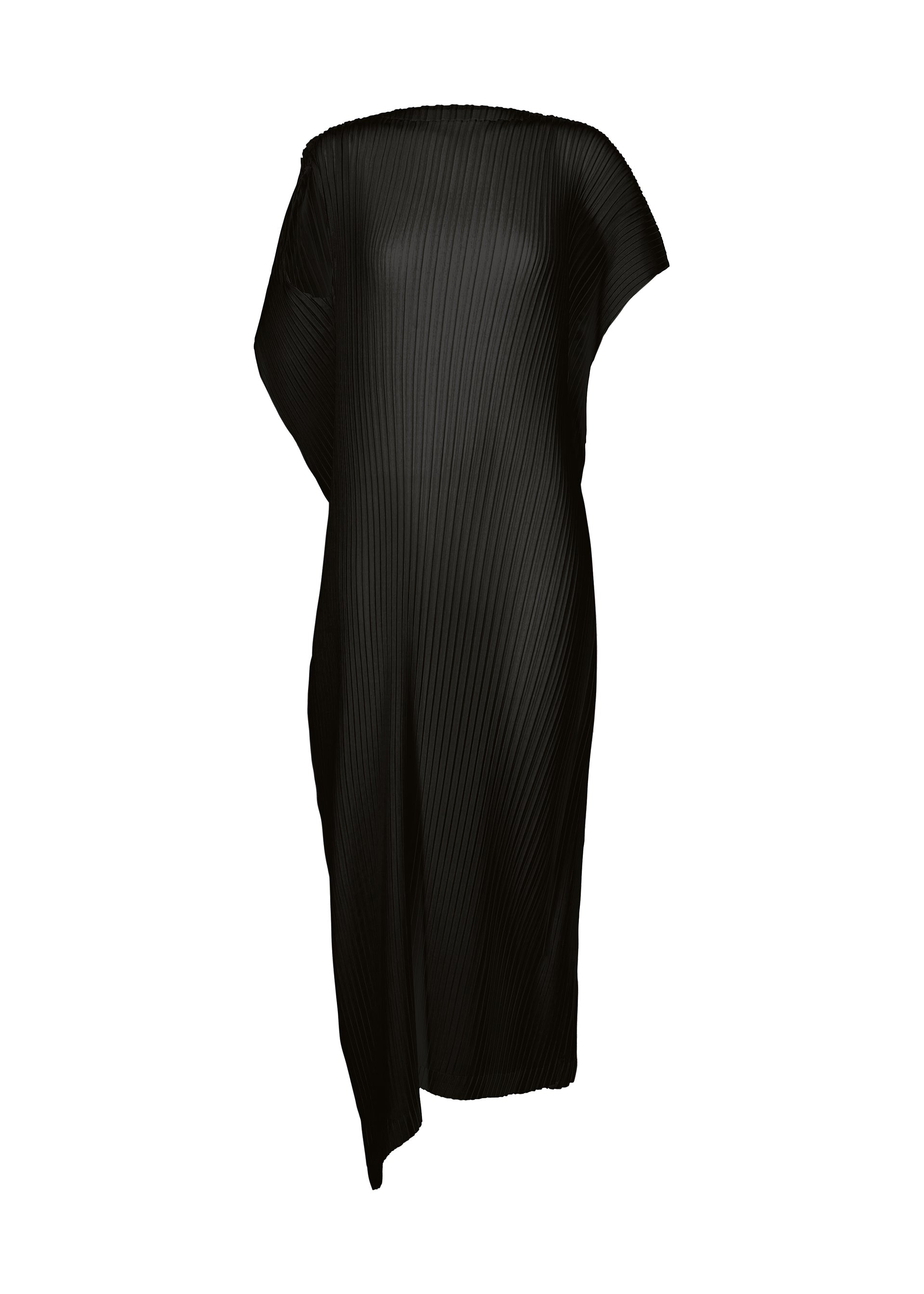 SHADOW STUDY PLEATS SOLID、ウィメンズ_ワンピース、ブラック