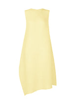 SHEER LINEN LIKE PLEATS、ウィメンズ_ワンピース、イエロー