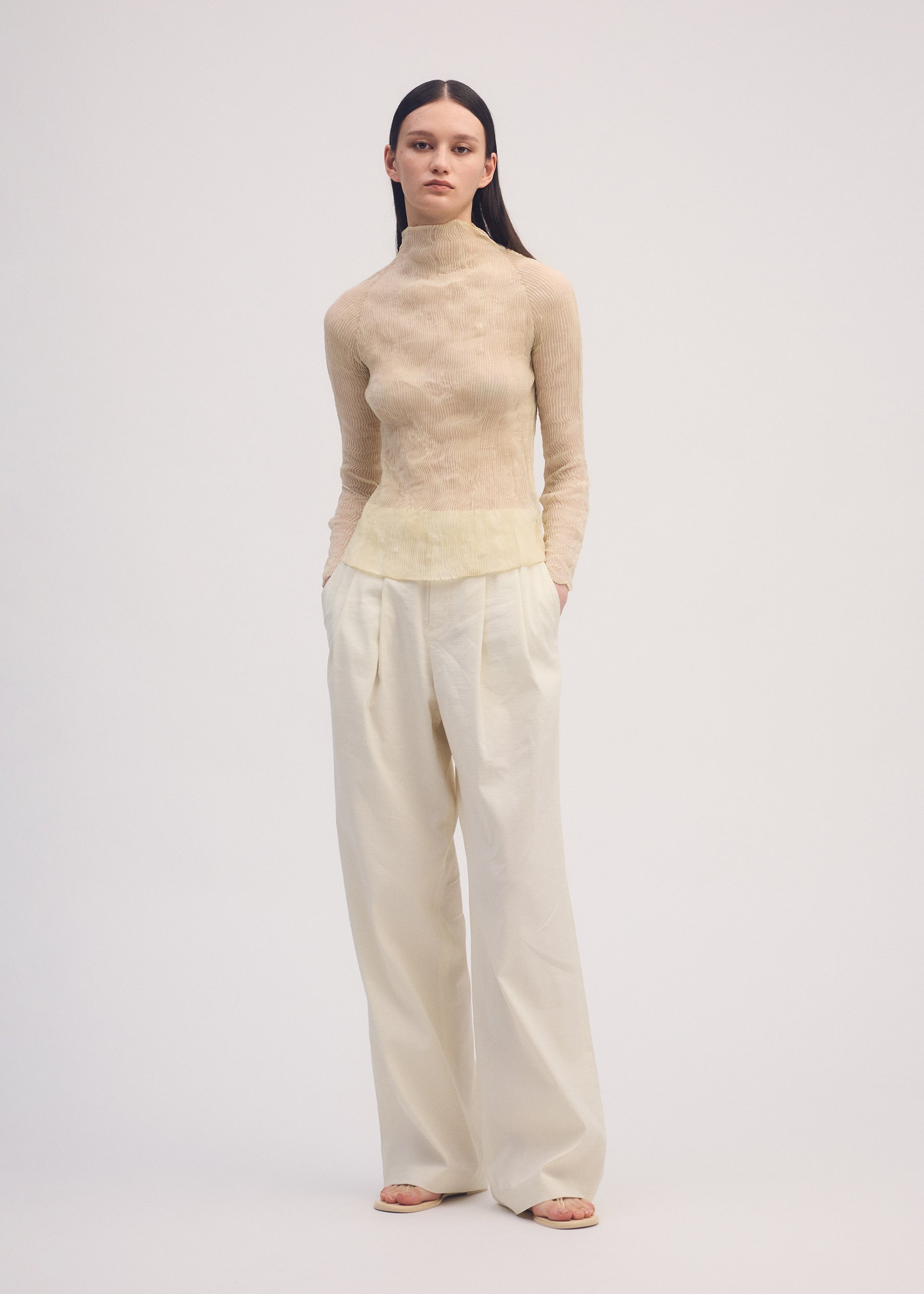 CHIFFON TWIST 3、ウィメンズ_トップス_トップ、着用画像2