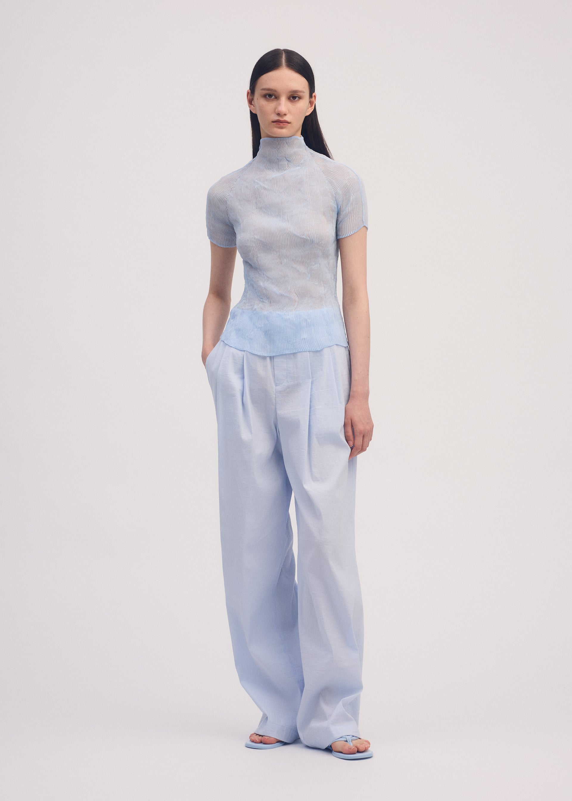 CHIFFON TWIST 3、ウィメンズ_トップス_トップ、着用画像2