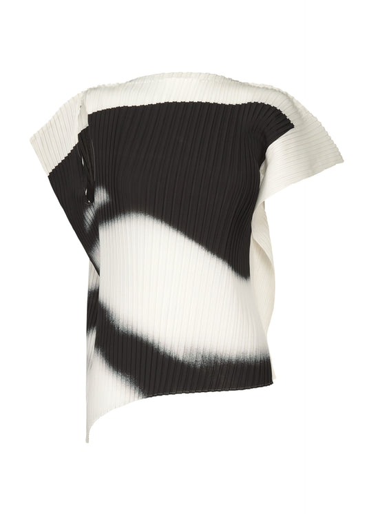 SHADOW STUDY PLEATS, WOMEN 's Tops, White