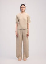 SHEER LINEN LIKE PLEATS、ウィメンズ_トップス_トップ、着用画像1