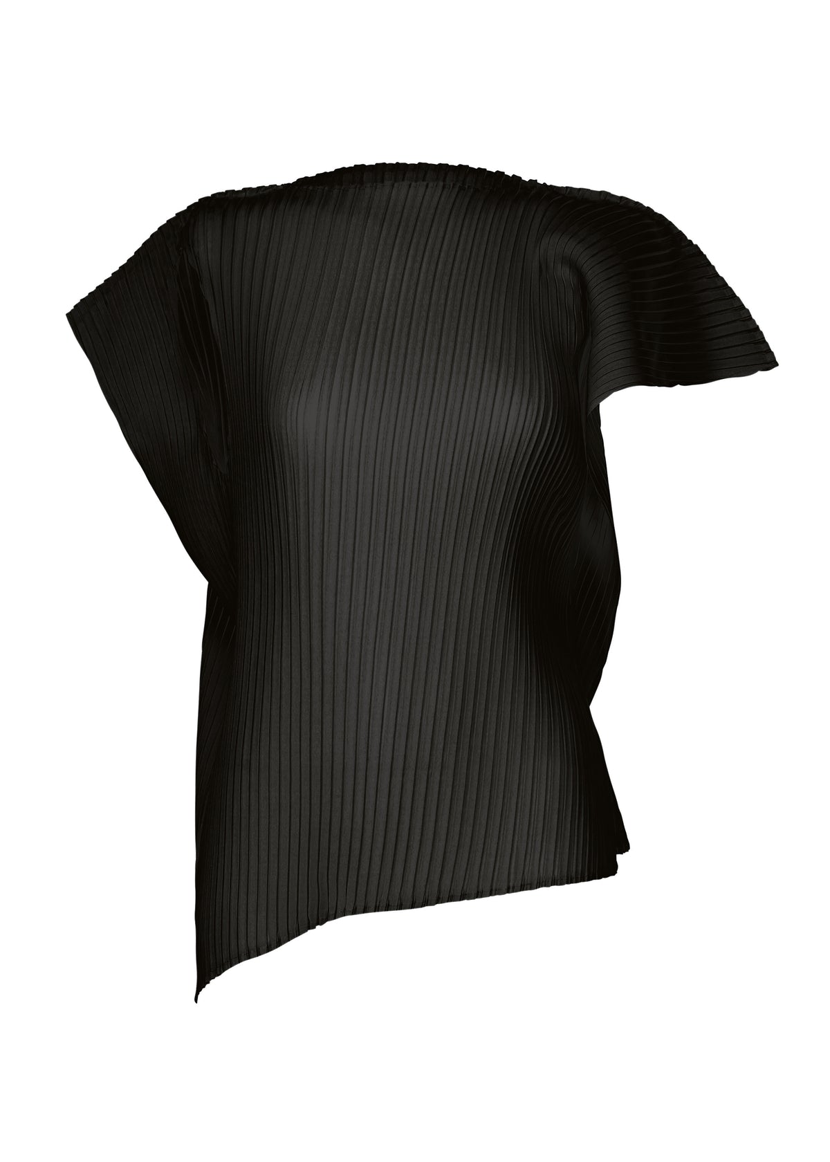 SHADOW STUDY PLEATS SOLID、ウィメンズ_トップス_トップ、ブラック