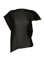 SHADOW STUDY PLEATS SOLID、ウィメンズ_トップス_トップ、ブラック