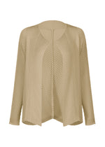 RHOMBUS PLEATS、ウィメンズ_トップス_カーディガン、ベージュ