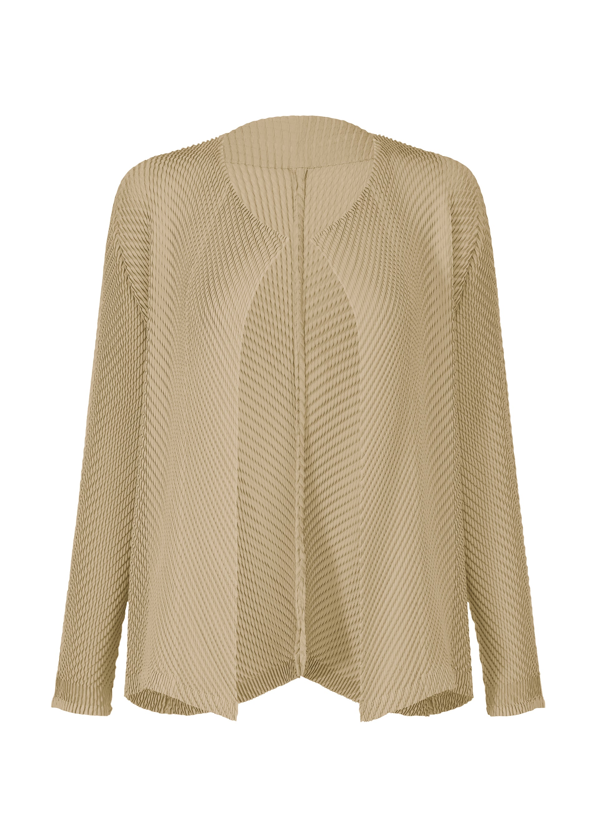 RHOMBUS PLEATS、ウィメンズ_トップス_カーディガン、ベージュ