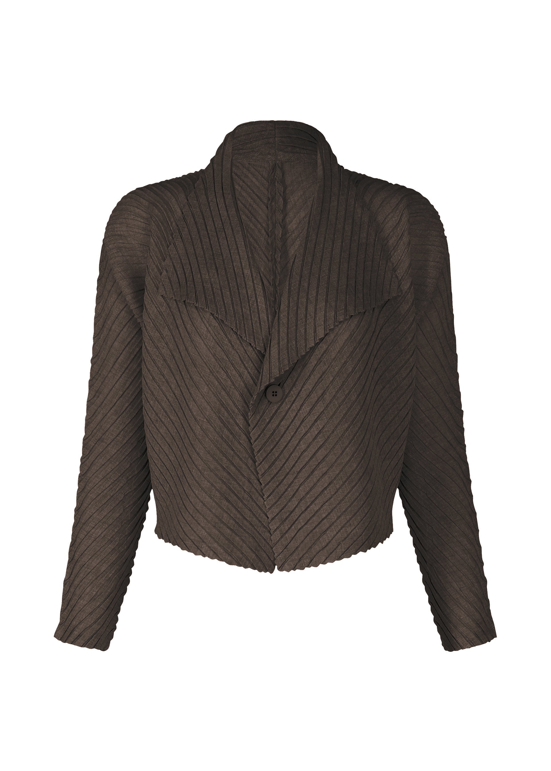 SHEER LINEN LIKE PLEATS、ウィメンズ_トップス_カーディガン、パープル