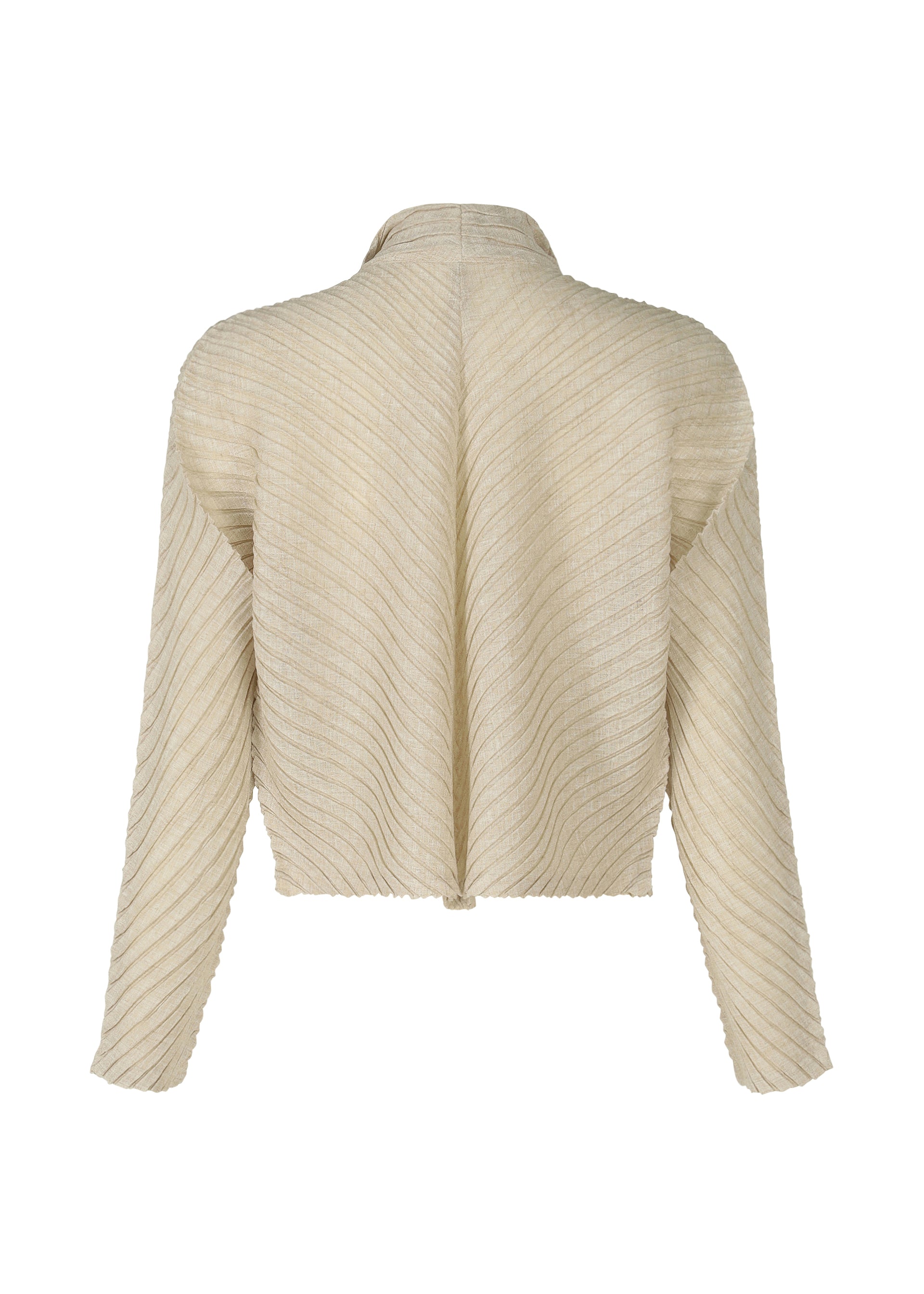 SHEER LINEN LIKE PLEATS、ウィメンズ_トップス_カーディガン、ディテール画像1