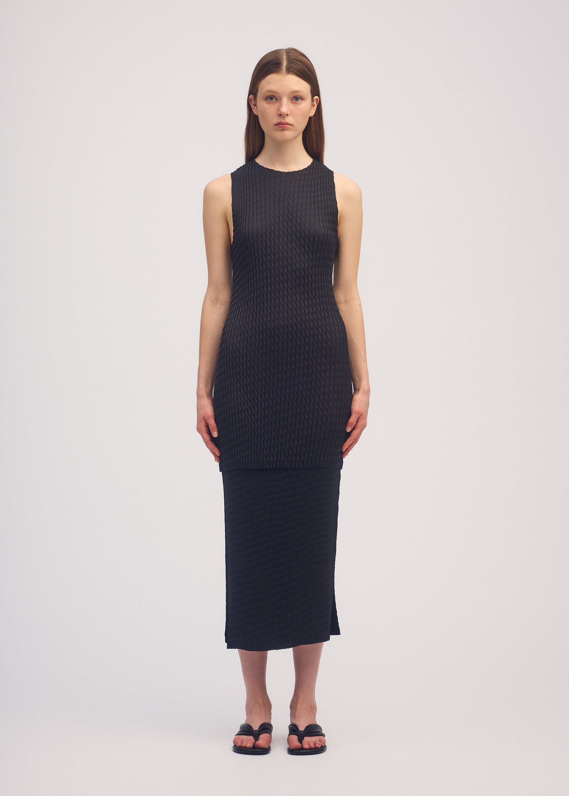SLEEK PLEATS、ウィメンズ_トップス_チュニック、着用画像1