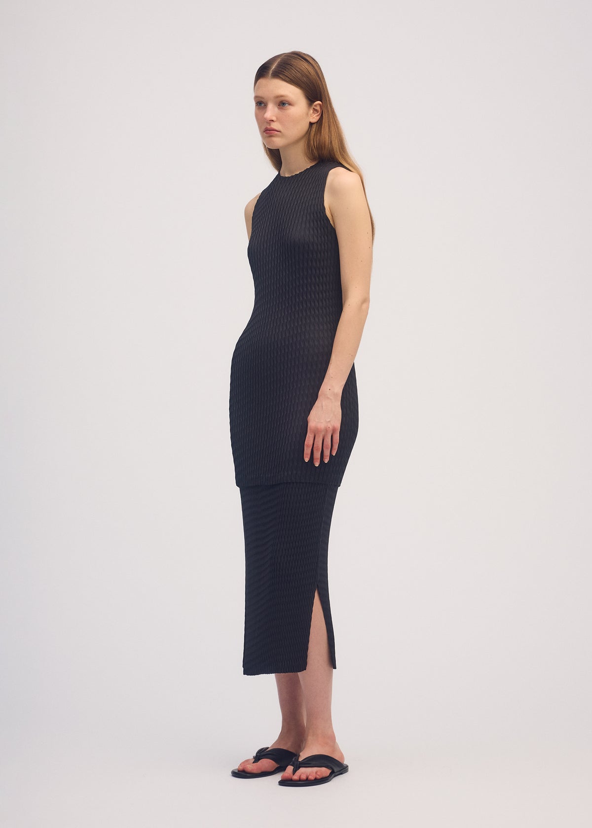 SLEEK PLEATS、ウィメンズ_トップス_チュニック、着用画像2