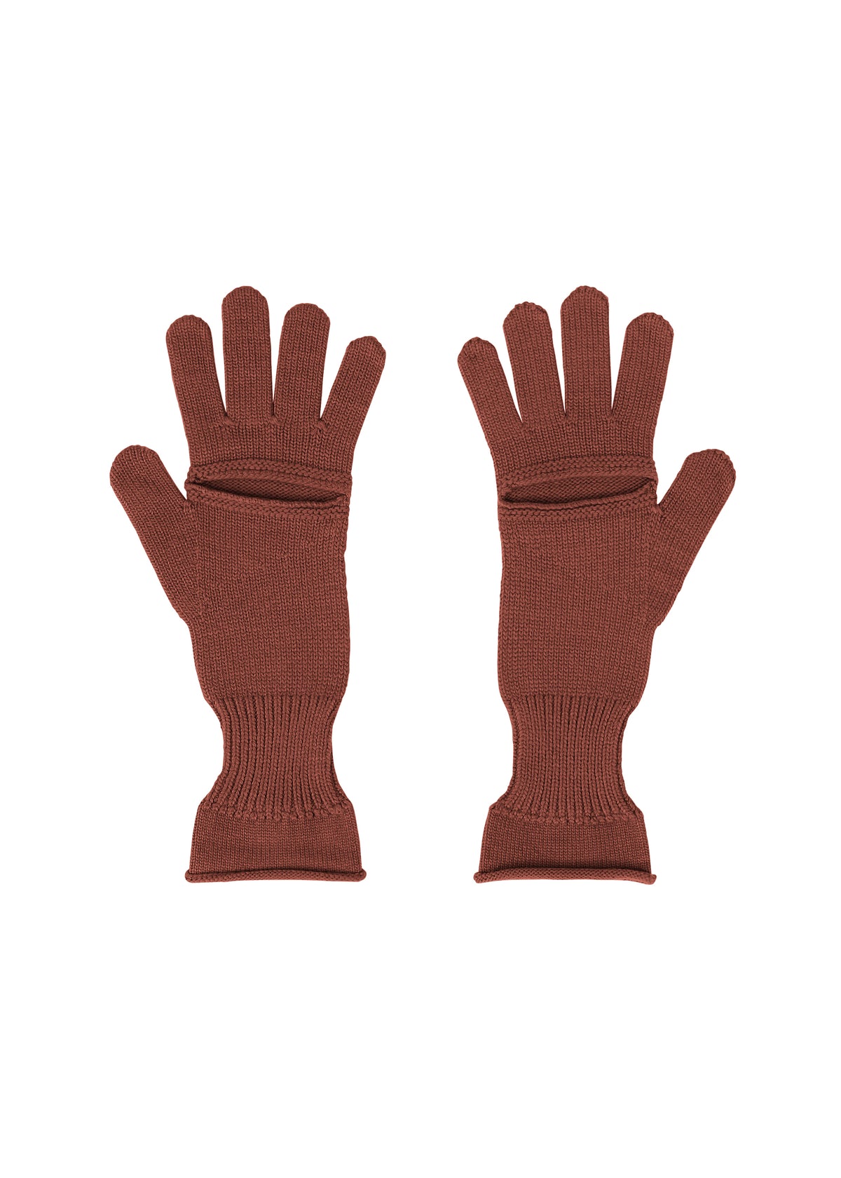 BREEZE KNIT GLOVES、ウィメンズ_ニット、ブラウン