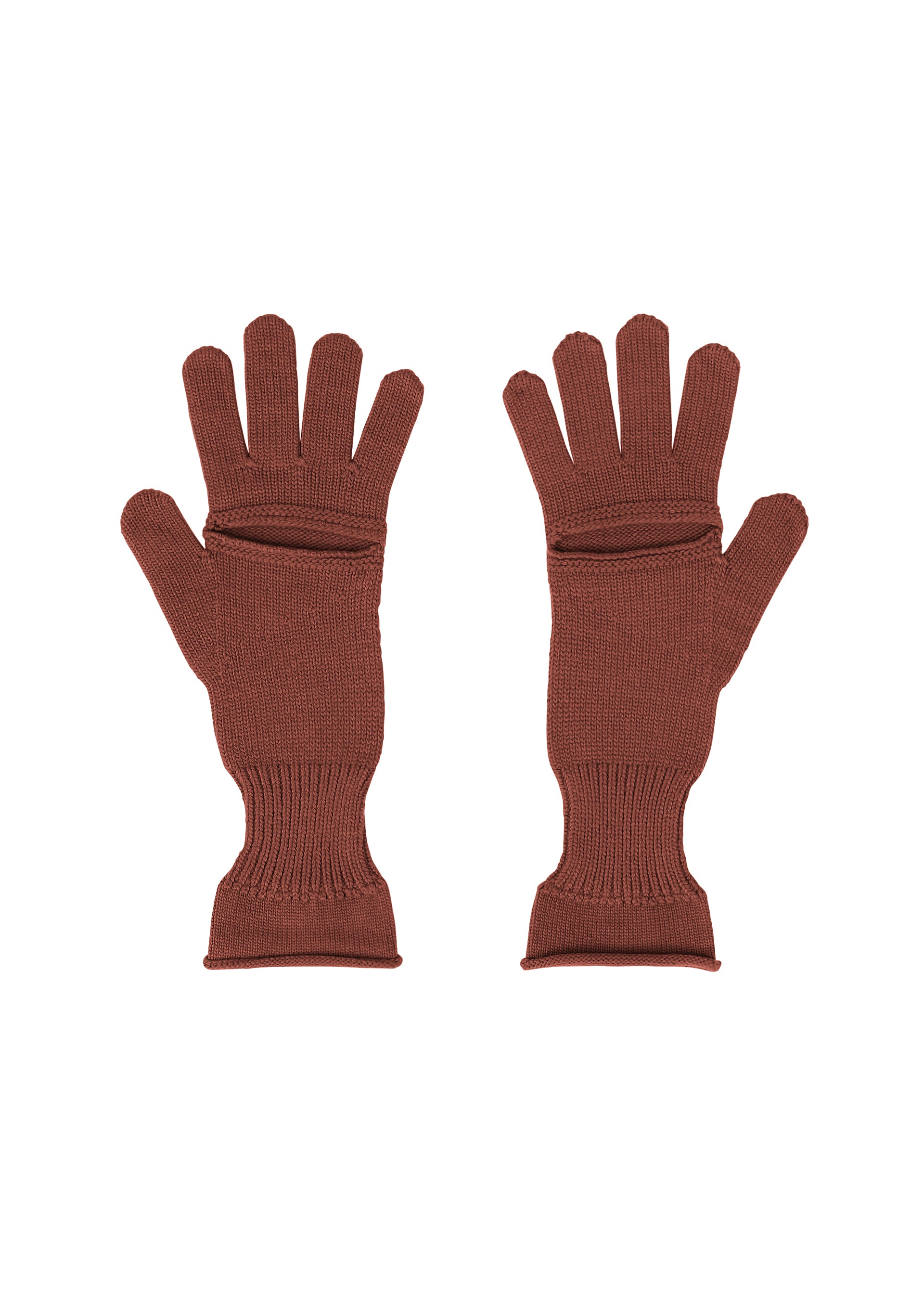BREEZE KNIT GLOVES、ウィメンズ_ニット、ブラウン