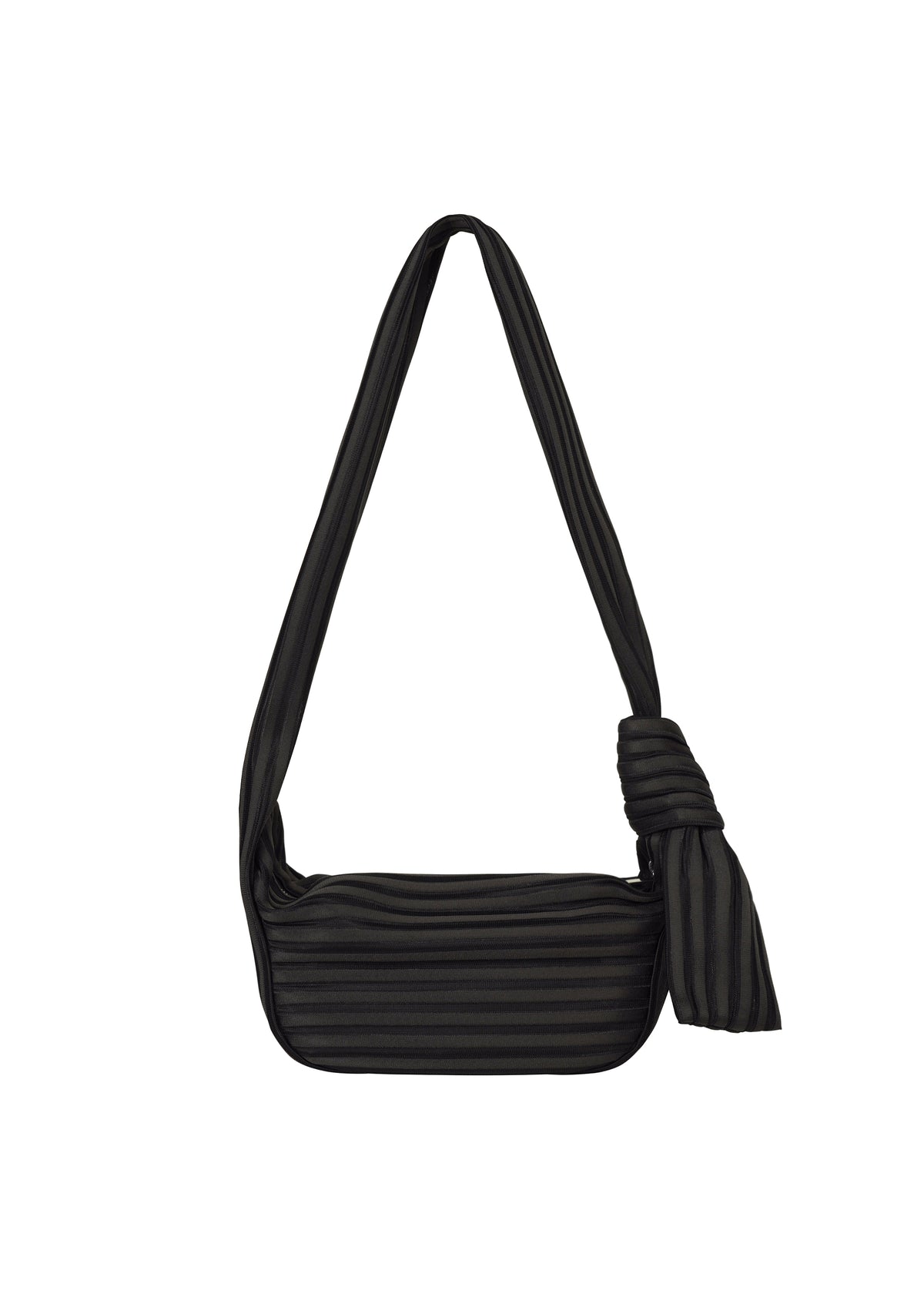 LINEAR KNIT BAG-58、バッグ&財布_ショルダーバッグ、ブラック
