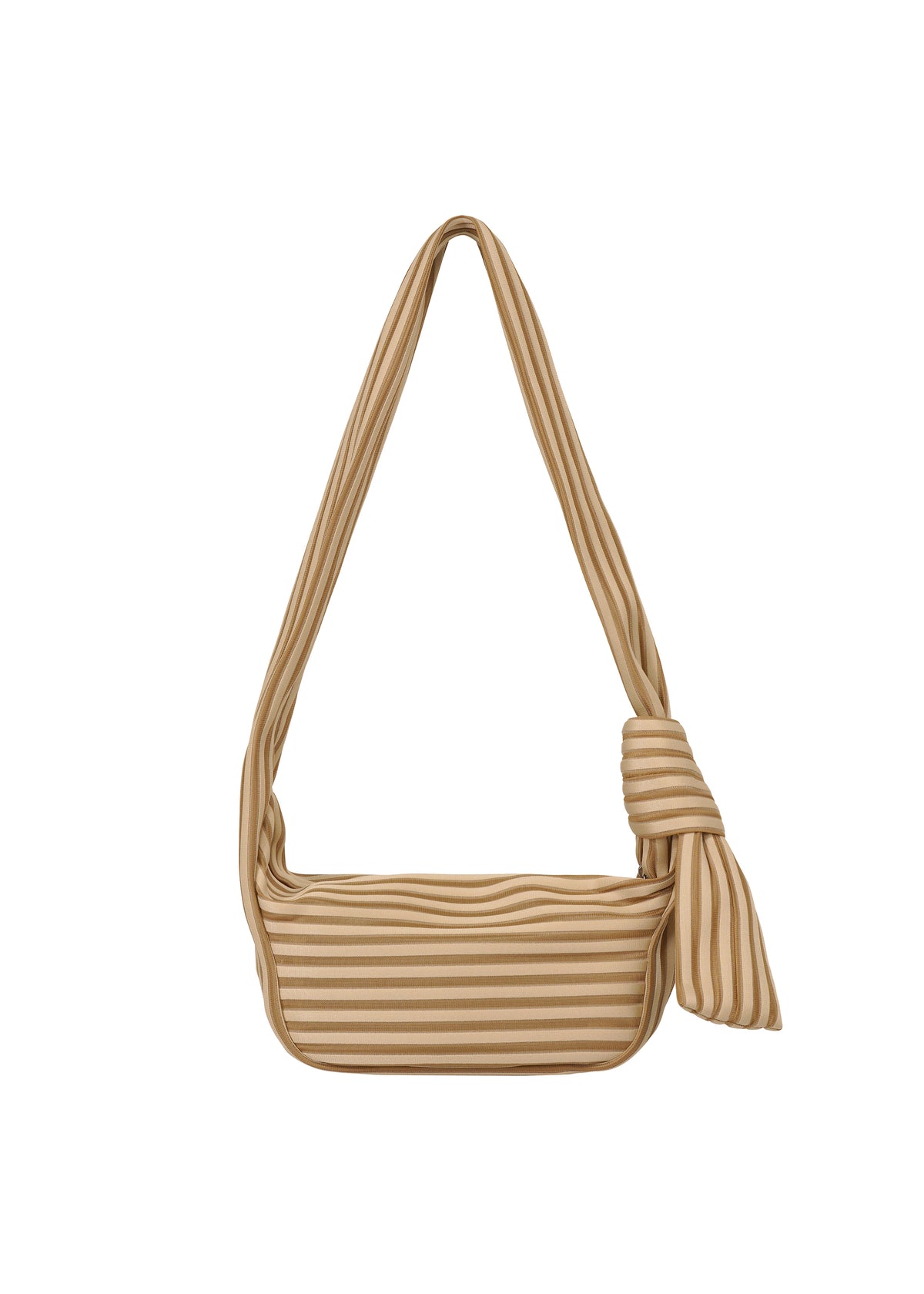 LINEAR KNIT BAG-58、バッグ&財布_ショルダーバッグ、ベージュ