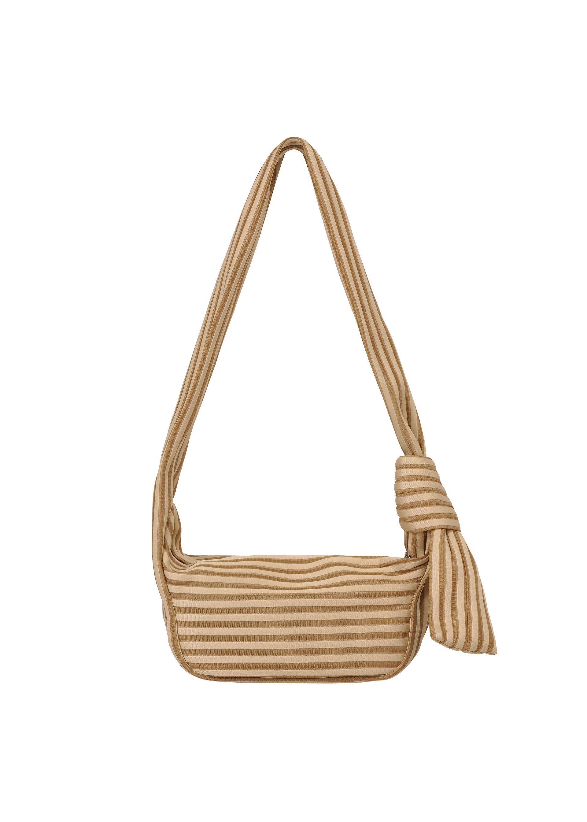 LINEAR KNIT BAG-58、バッグ&財布_ショルダーバッグ、ベージュ