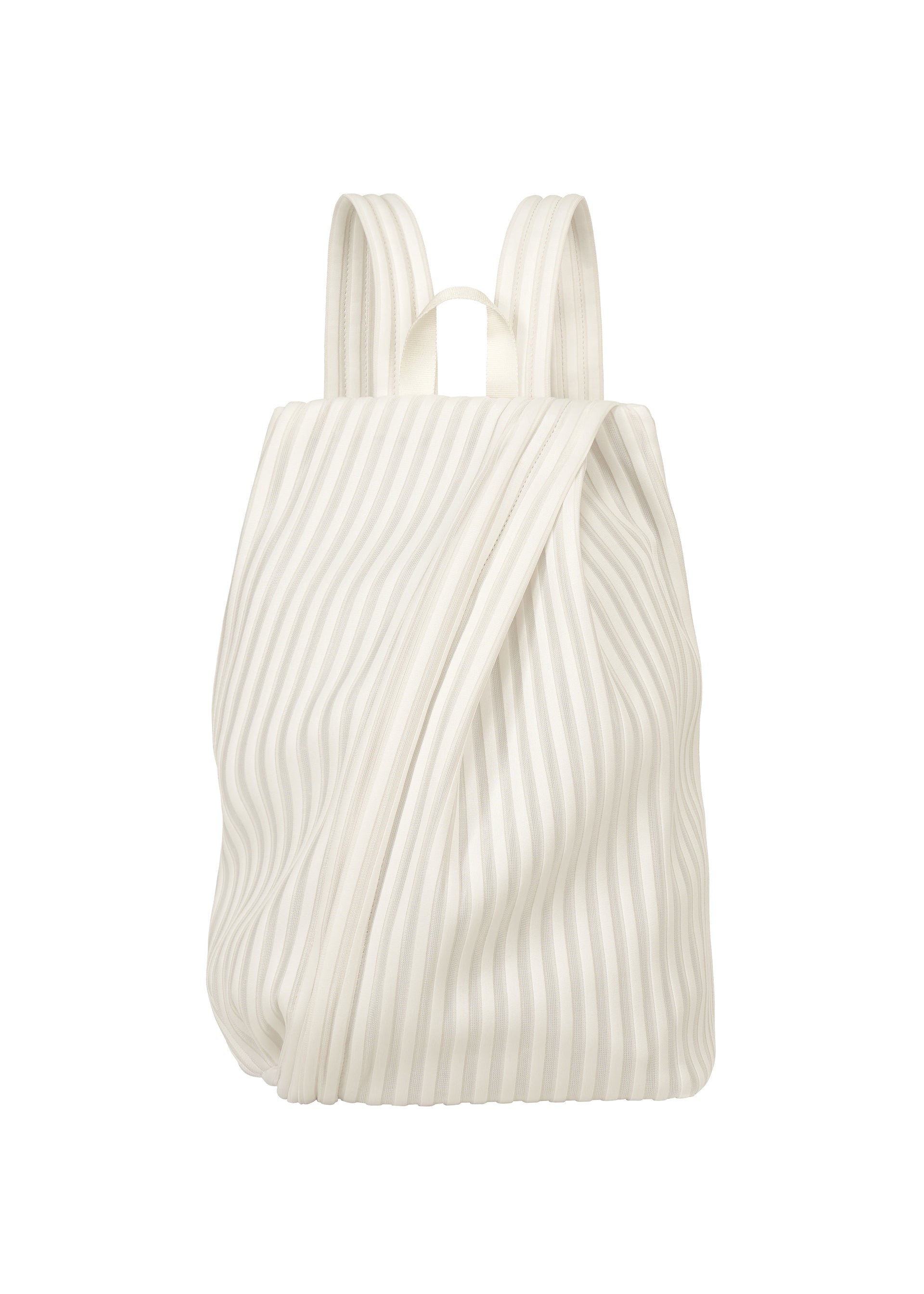 LINEAR KNIT BAG-58、バッグ&財布_バックパック、ホワイト