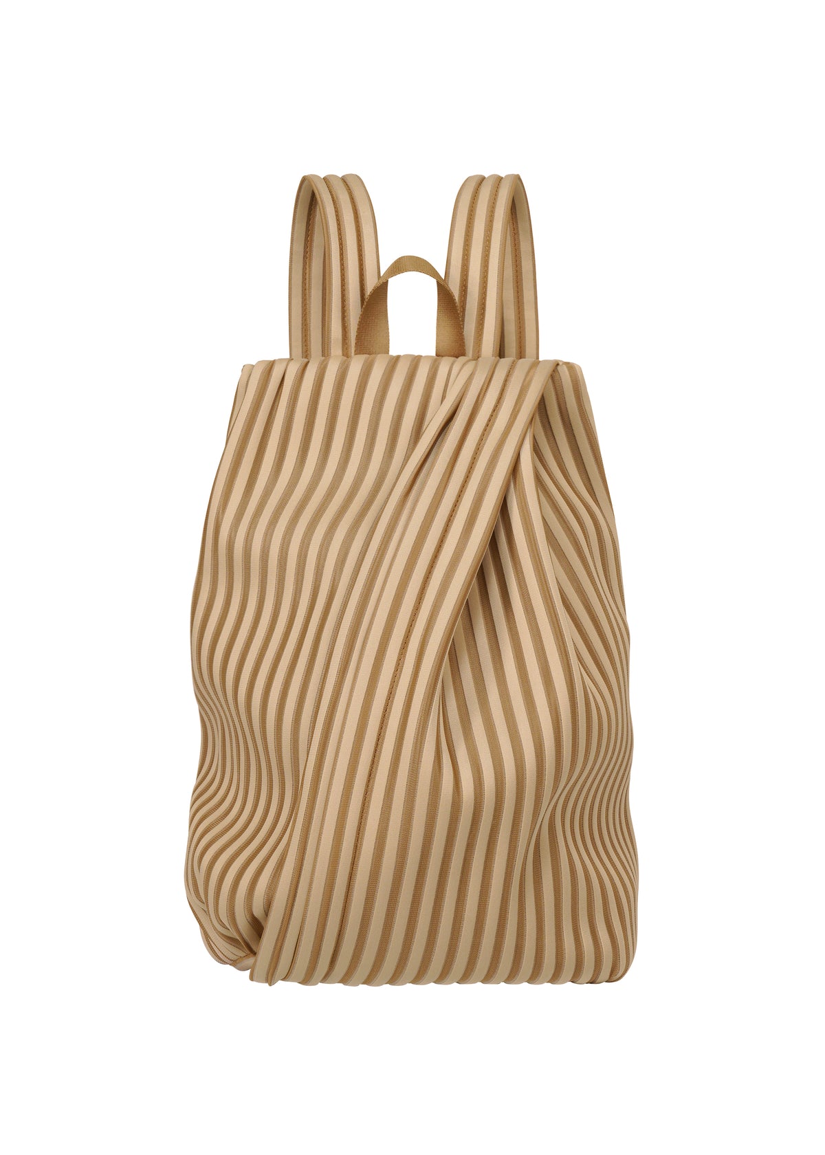 LINEAR KNIT BAG-58、バッグ&財布_バックパック、ベージュ