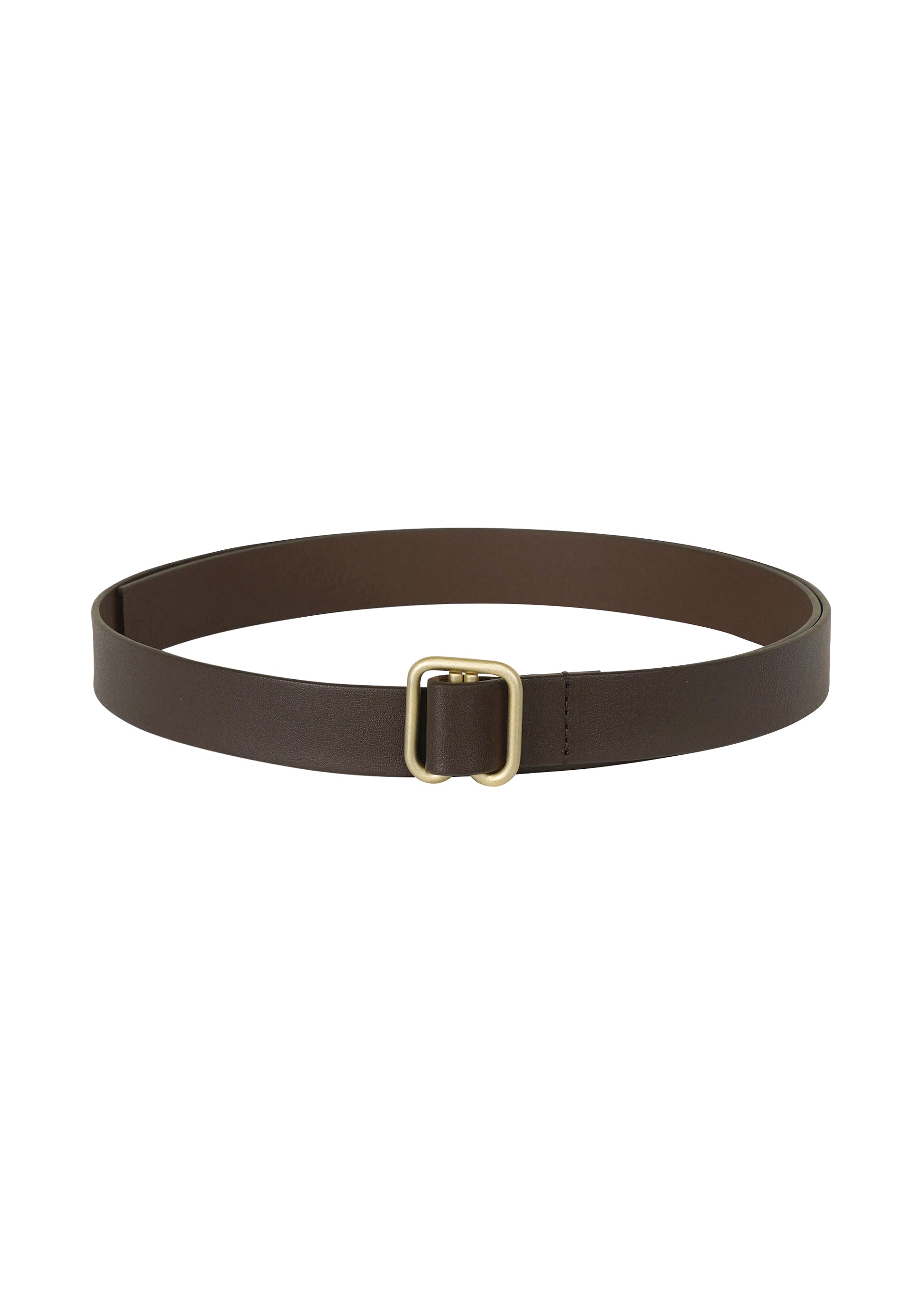 SOLID LEATHER BELT、アクセサリー&その他_アクセサリー、ブラウン