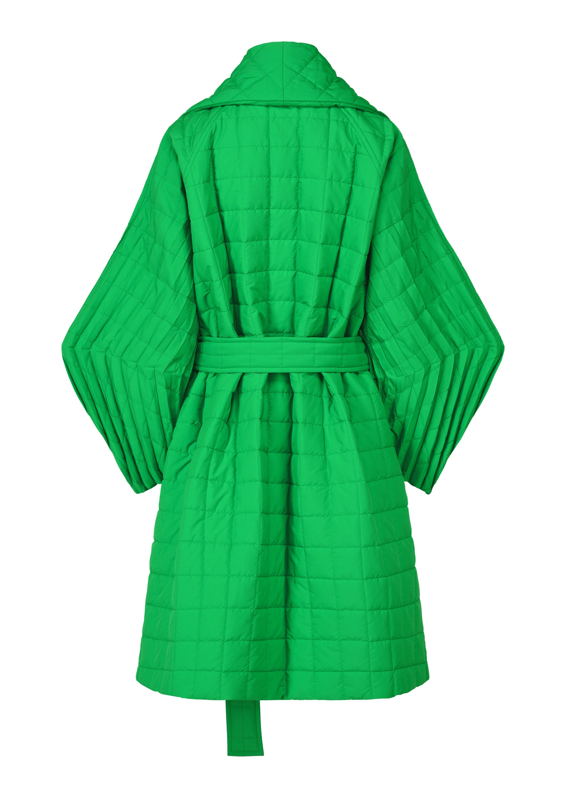 PLEATED GRID、ウィメンズ_ジャケット&コート_コート、ディテール画像1