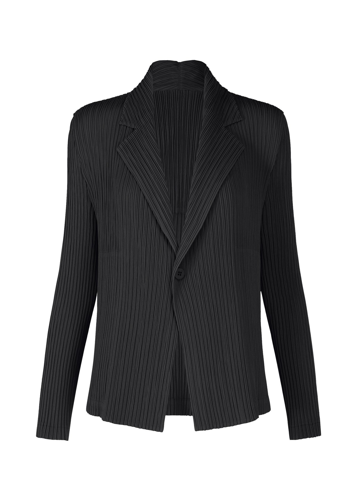 HATCHING PLEATS、ウィメンズ_ジャケット&コート_ジャケット＆ブルゾン、ブラック