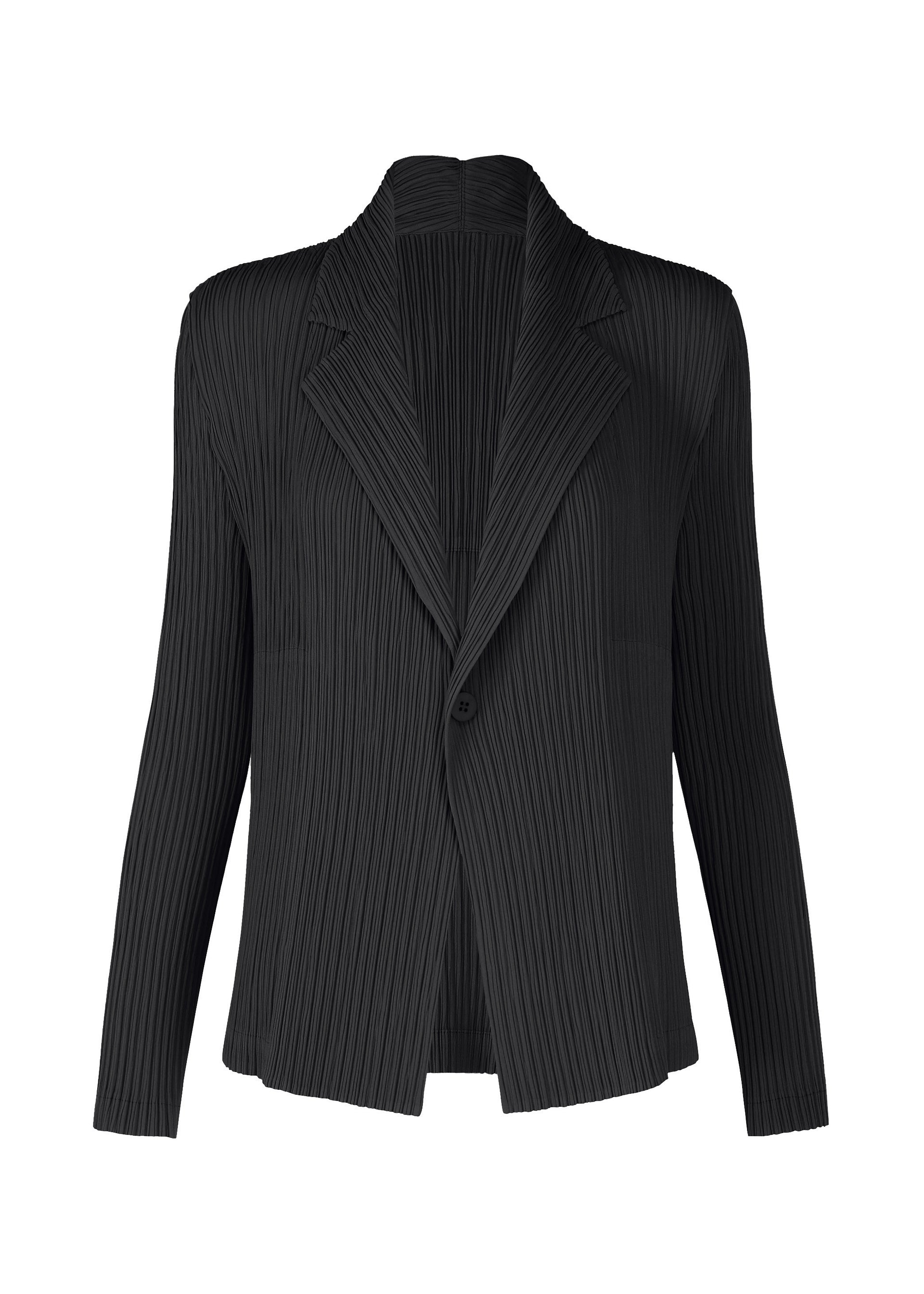 HATCHING PLEATS、ウィメンズ_ジャケット&コート_ジャケット＆ブルゾン、ブラック