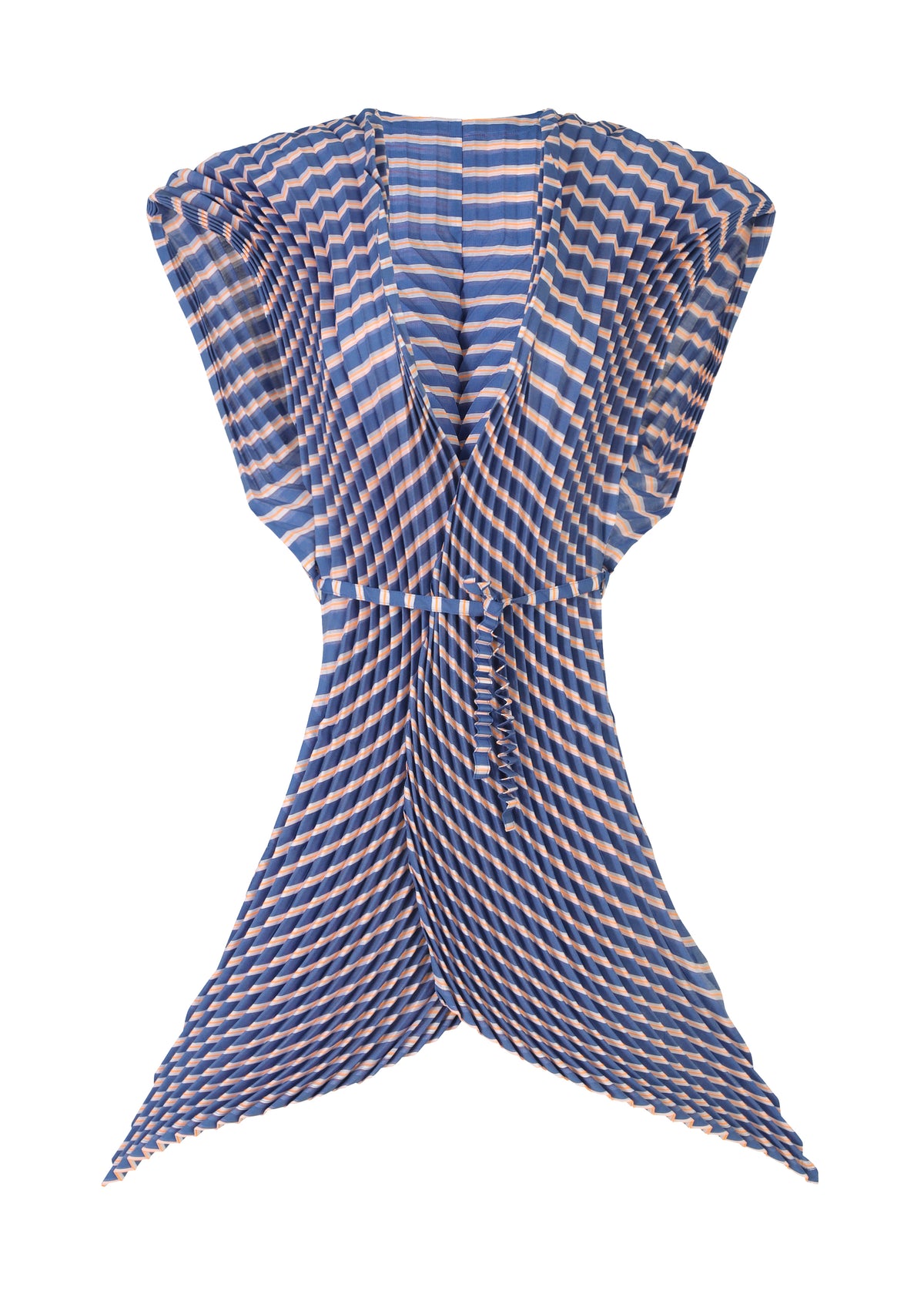 GENERIC STRIPES (HAND PLEATS)、ウィメンズ_トップス_ベスト、ネイビー