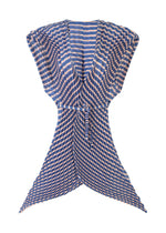 GENERIC STRIPES (HAND PLEATS)、ウィメンズ_トップス_ベスト、ネイビー