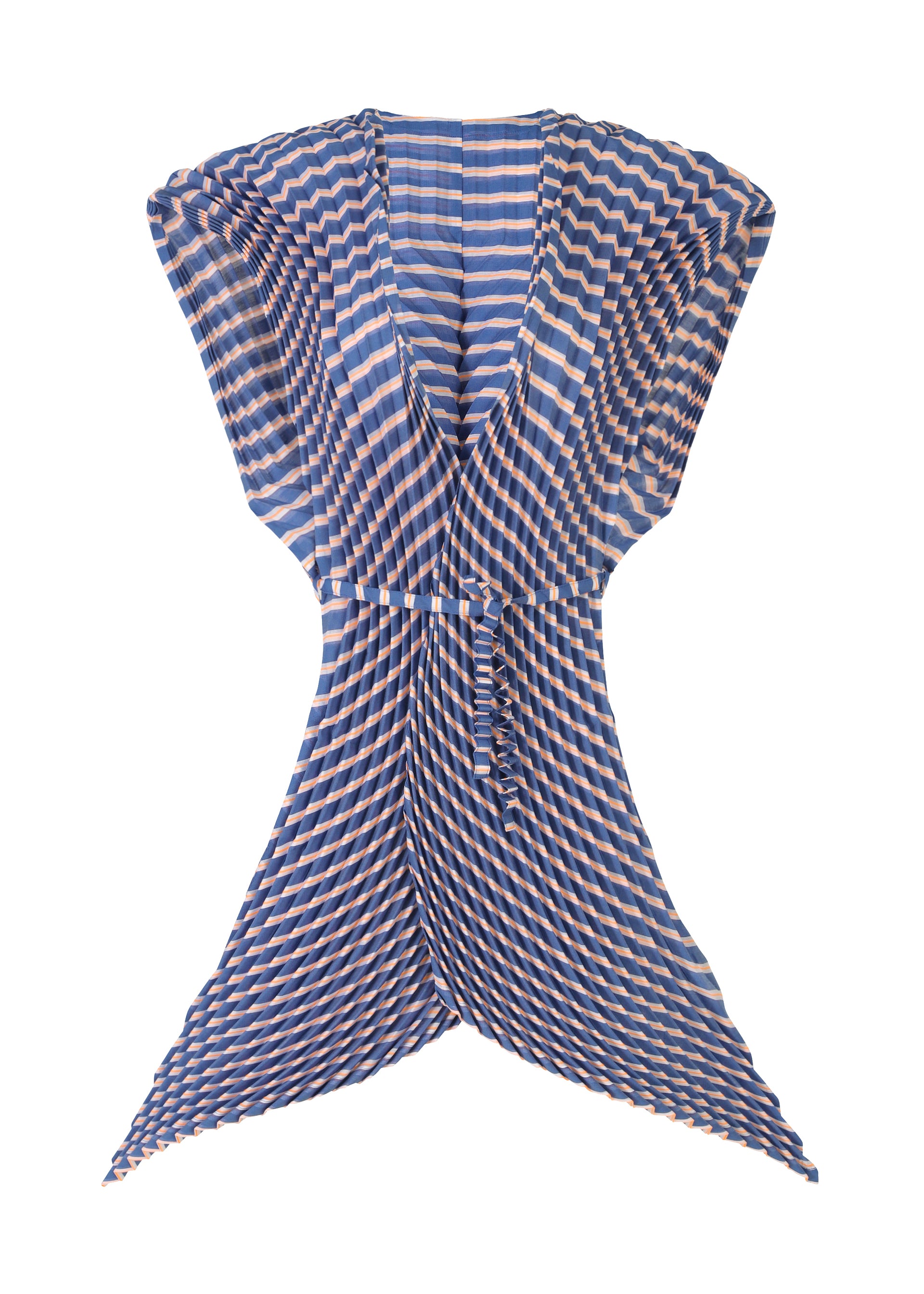 GENERIC STRIPES (HAND PLEATS)、ウィメンズ_トップス_ベスト、ネイビー