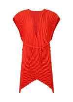 WAVE PLEATS、ウィメンズ_トップス_ベスト、レッド