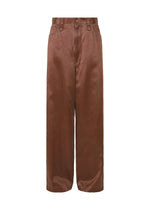 PSEUDO JEANS、ウィメンズ_パンツ、ブラウン