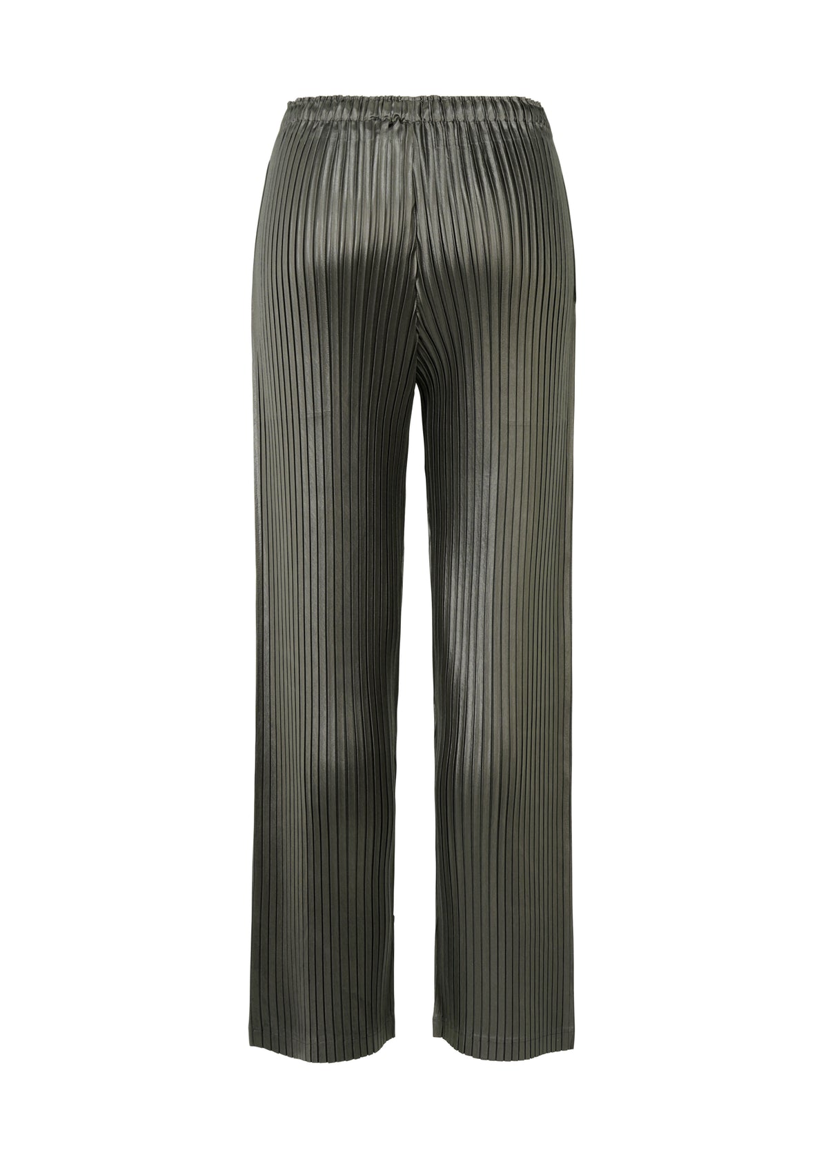 GLOSSED METAL PLEATS、ウィメンズ_パンツ、ディテール画像1