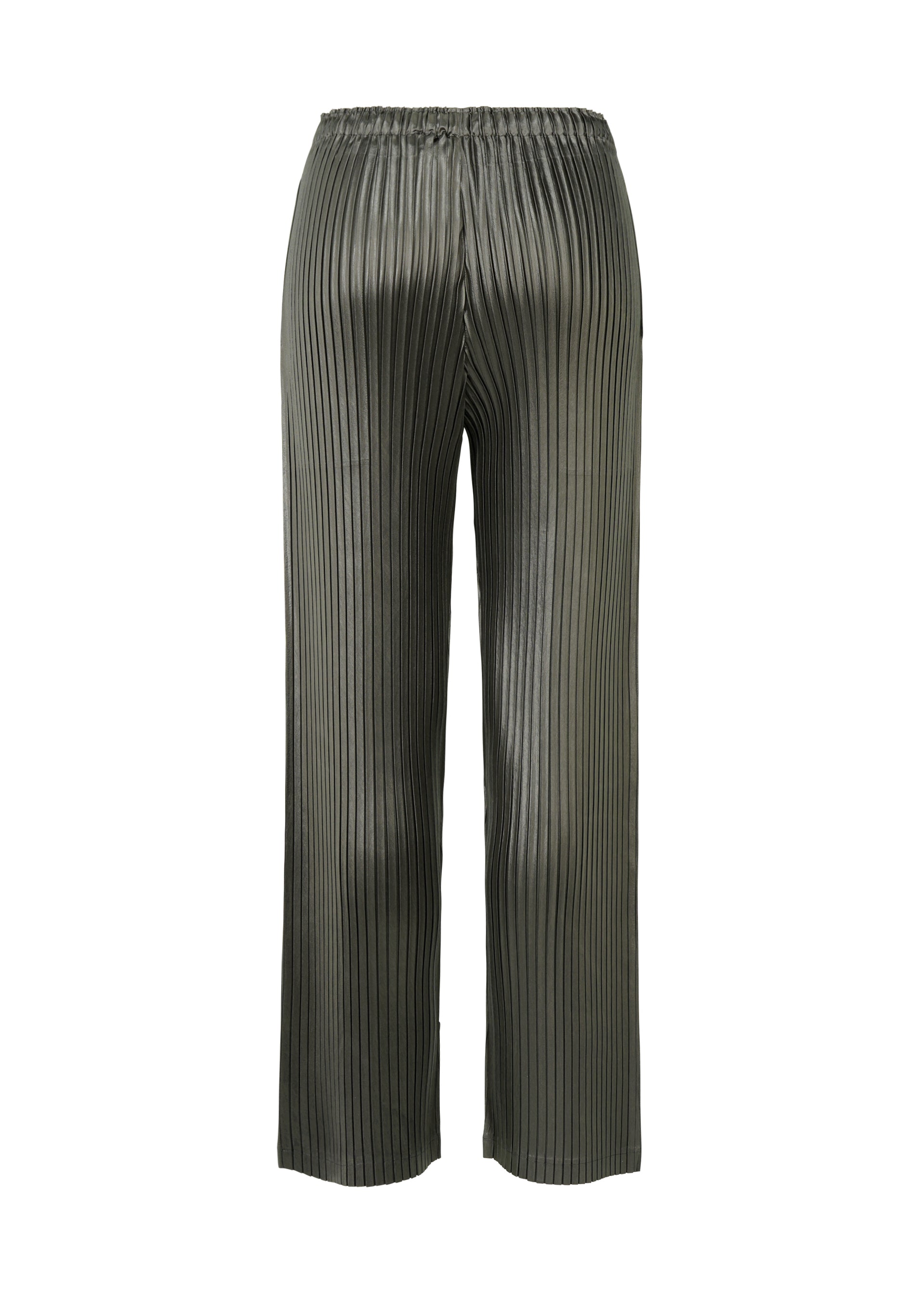 GLOSSED METAL PLEATS、ウィメンズ_パンツ、ディテール画像1
