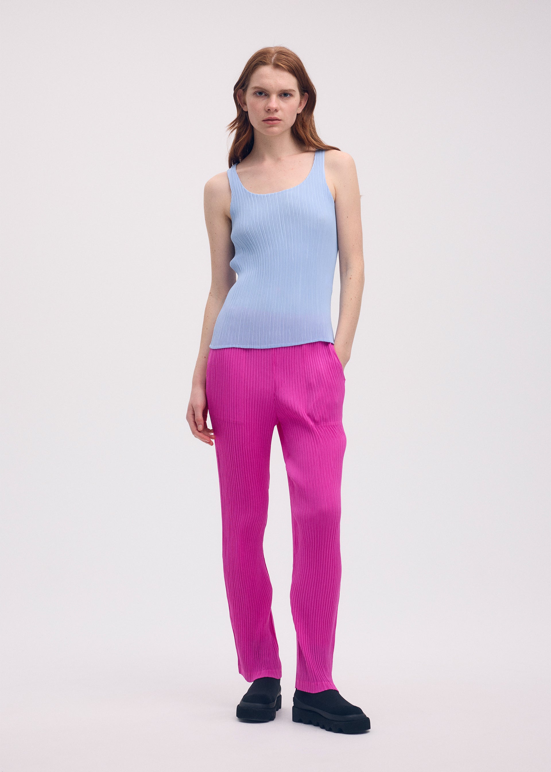 【極美品】PLEATS PLEASE ピンクパンツ2 Issey Miyake Pleats Please Thicker Bottoms - Light Pink