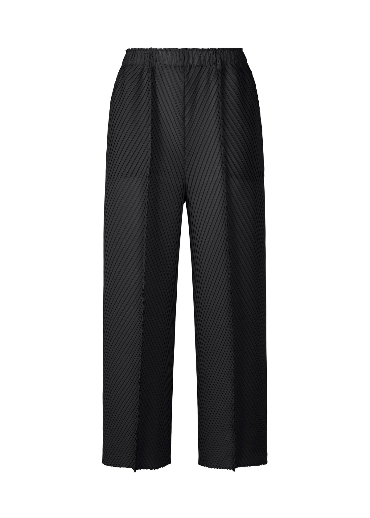 SOFT FOLD PLEATS、ウィメンズ_パンツ、ブラック